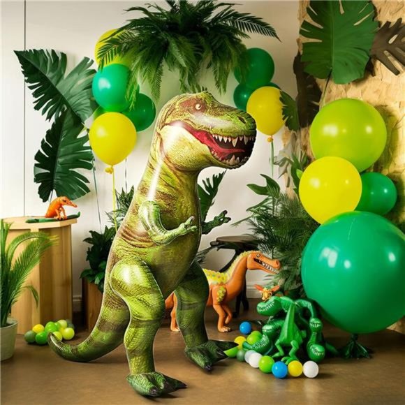 Giant T-Rex Dinosaur Inflatable for Party Decorations, Birthday Party Gift - Picture 7 of 8